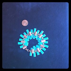 Matisse Signed Copper, and Blue enamel bracelet!